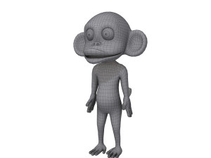 monkey cartoon 3D Model