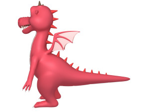 dragon cartoon Modèle 3D