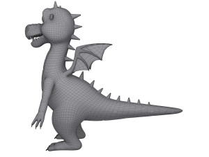 dragon cartoon Modèle 3D