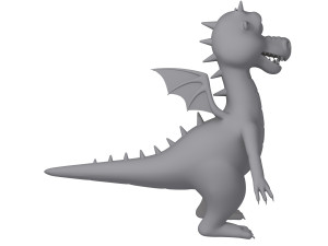 dragon cartoon Modèle 3D