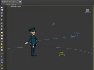 policeman cartoon 02 3D Model