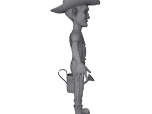 farmer cartoon 02 3D Model