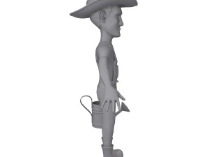 farmer cartoon 02 3D Model