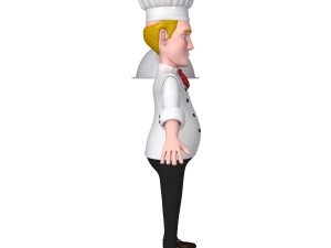chef cartoon 02 3D Model