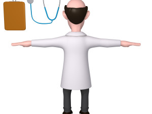 doctor cartoon 01 Modèle 3D