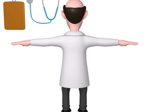 doctor cartoon 01 3D Model
