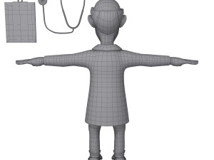 doctor cartoon 01 Modèle 3D