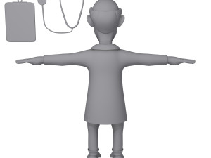 doctor cartoon 01 Modèle 3D