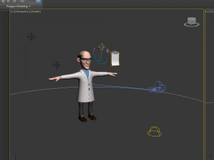 doctor cartoon 01 Modèle 3D