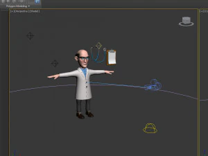 doctor cartoon 01 3D Model