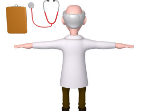 doctor cartoon 02 Modelo 3D
