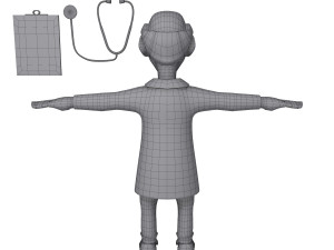 doctor cartoon 02 Modelo 3D