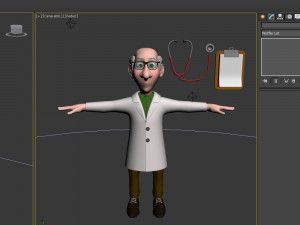 doctor cartoon 02 Modelo 3D