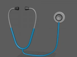 Stethoscope cartoon 3D Model
