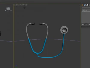 Stethoscope cartoon 3D Model
