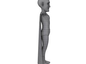 superhero cartoon 03 3D Model