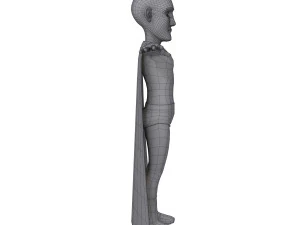 superhero cartoon 03 3D Model