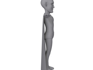 superhero cartoon 03 3D Model