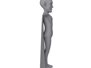 superhero cartoon 03 3D Model