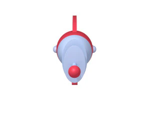 Space laser cartoon 3D Model