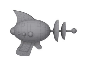 Space laser cartoon 3D Model