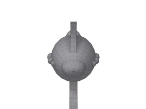 Space laser cartoon 3D Model