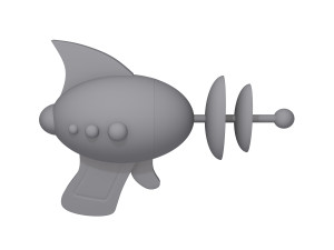 space laser cartoon 3D Модель