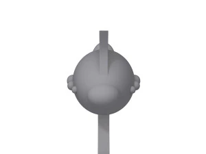 Space laser cartoon 3D Model