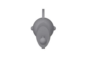 Space laser cartoon 3D Model
