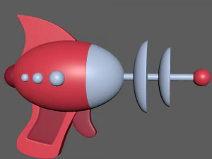 Space laser cartoon 3D Model