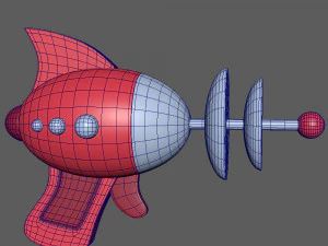 Space laser cartoon 3D Model