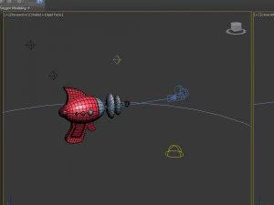 Space laser cartoon 3D Model