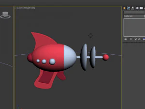 Space laser cartoon 3D Model