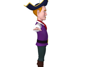pirate cartoon 02 3D Model