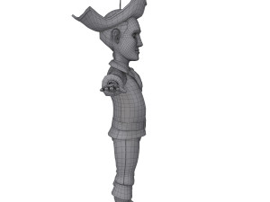 pirate cartoon 02 3D Model