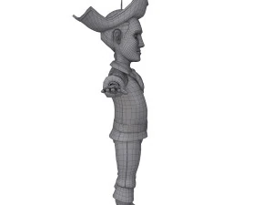 pirate cartoon 02 3D Model