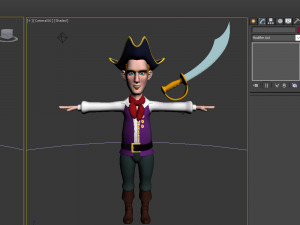 pirate cartoon 02 3D Model