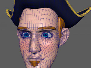 pirate cartoon 02 3D Model