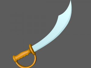 sword cartoon 02 3D Модель