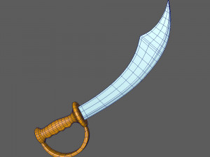 sword cartoon 02 3D Модель