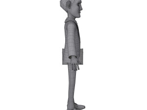 business man cartoon 02 3D Model