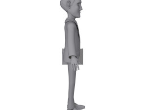 business man cartoon 02 3D Model