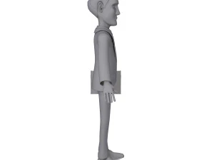 business man cartoon 02 3D Model