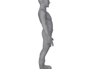 superhero cartoon 04 3D Model