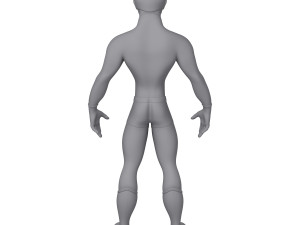superhero cartoon 04 3D Модель
