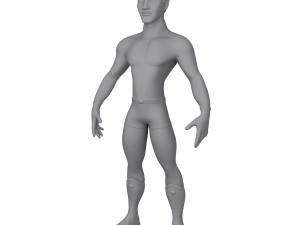 superhero cartoon 04 3D Модель