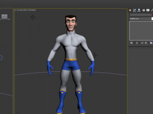 superhero cartoon 04 3D Модель