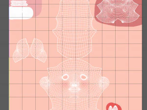 superhero cartoon 04 3D Model