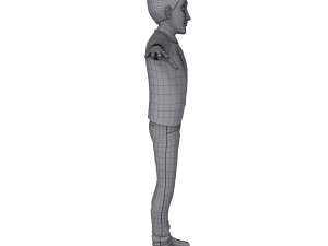 student young man cartoon 02 Modello 3D