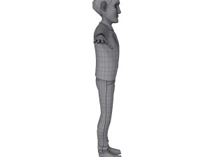 man cartoon professor 01 3D Модель